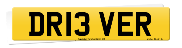 Registration number DR13 VER